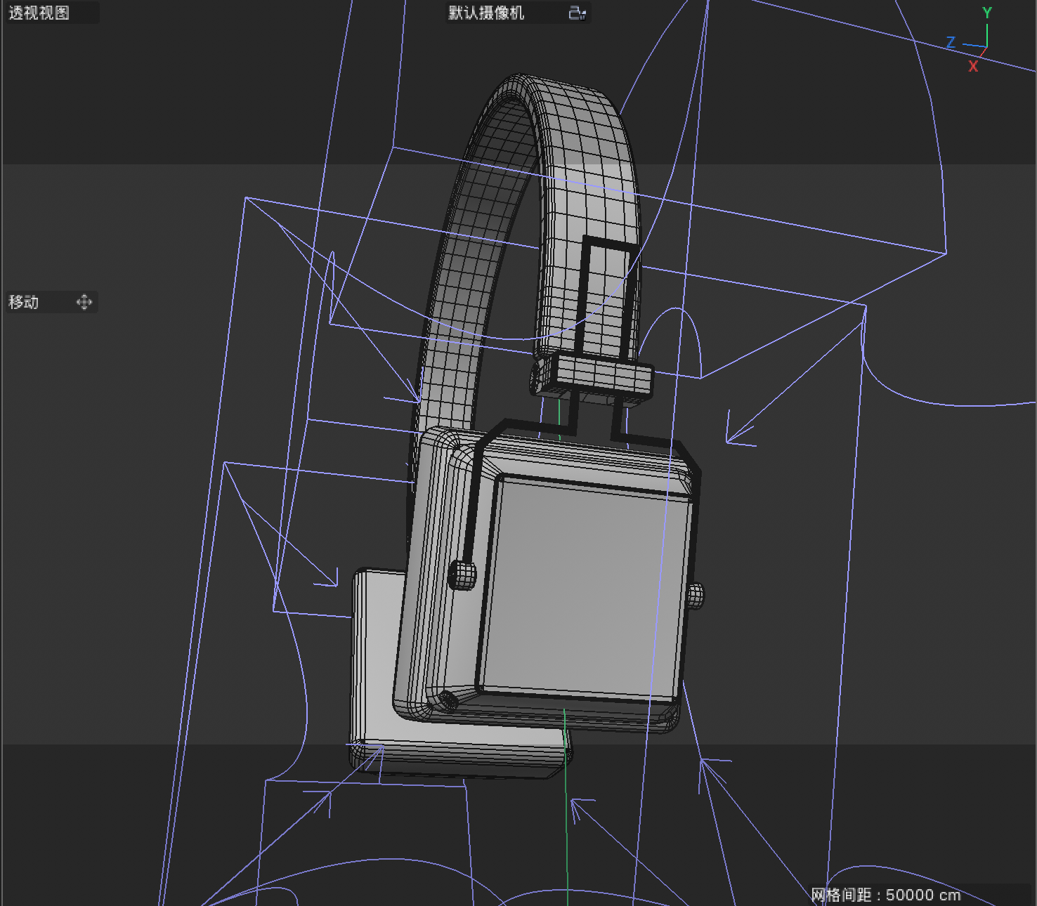 Sideview of the earphone model