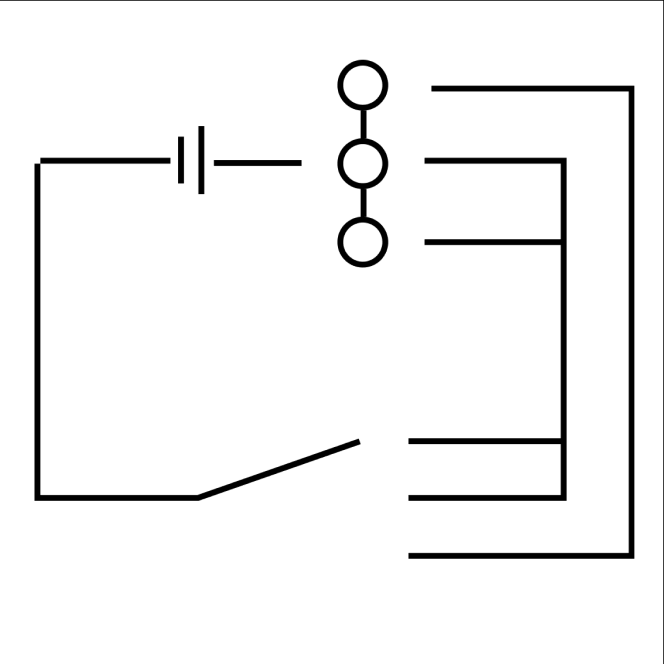 Designing a circuit concept where each finger contacting the thumb triggers a different lighting response.