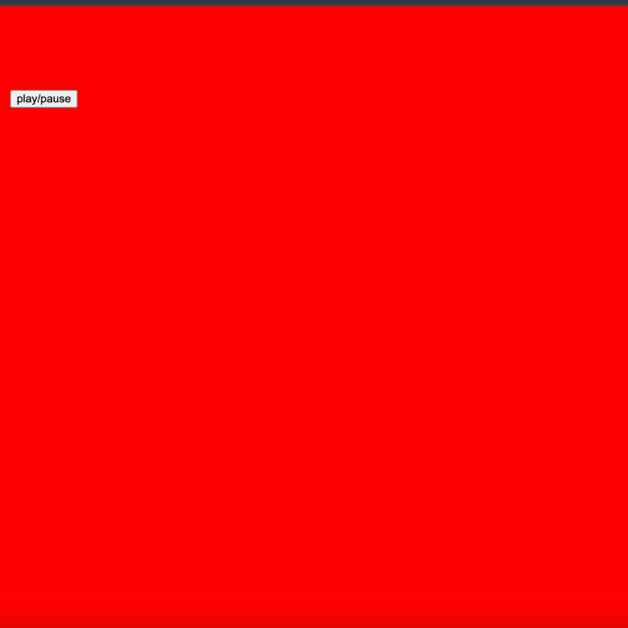 Activated switch state; interface color changes to indicate music is playing, reinforcing visual feedback.
