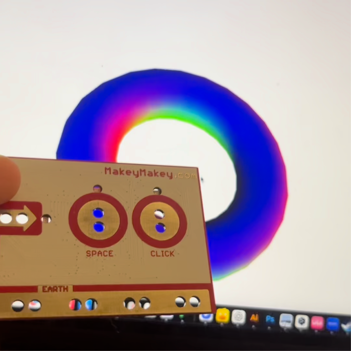 Clicked on the left key and it rotated a little to the left side