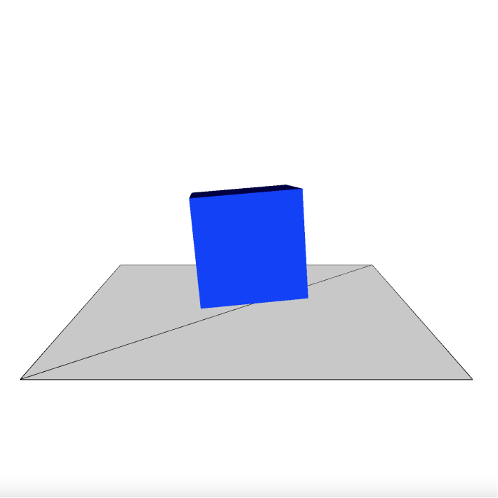 Changed the shape of the object to a box