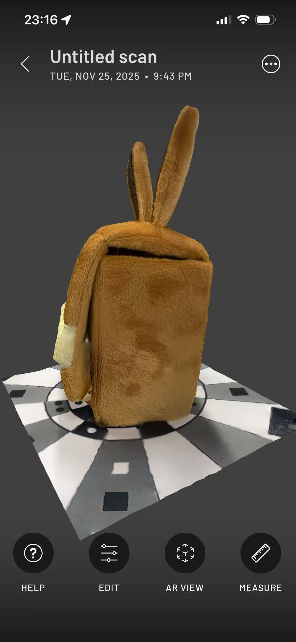 Object successfully scanned: Deck box perspective 4